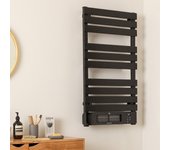 Create - toallero eléctrico con calefactor y wifi 500/1500w - sin estante - negro - warm towel pro