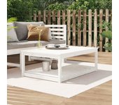 Maison exclusive - mesa de jardín madera maciza pino blanco 121x82,5x45 cm