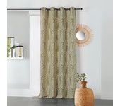 Cortina estampada hoja de palmera