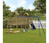 Vidaxl parque infantil de exterior madera de pino impregnada