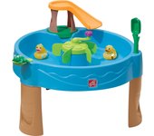 Step2 duck pond mesa de agua | water table con 6 accesorios | juego con agua para niños en azul | juguetes de exterior / jardin de plástico