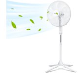 Ventilador de pie con oscilante 75°, 50w, 7 aspas, silencioso, aigostar erika