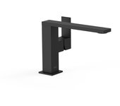 Tres 00620501nm cuadro grifo monomando con maneta lateral para lavabo color negro mate