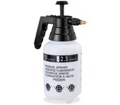 Relaxdays pulverizador agua presión, boquilla ajustable, vaporizador para plantas, jardín, 1 l, 1 ud., pe-latón, negro