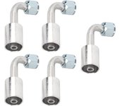 10 piezas de conector de aire acondicionado de automóvil en ángulo de 90° para camiones, vehículos de ingeniería, modernización del aire acondicionado