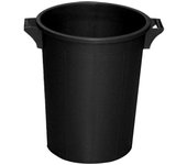 Cubo de basura apilable 120 lt - ø 53 xh 79 cm - negro