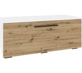 Soporte tv haaus kos, 1 puerta, blanco/chêne artisan, 95 x 40 x 39 cm