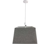 Lámpara de techo en tela (40 x 40 cm) - gris