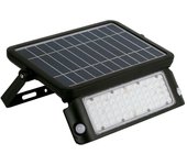 Proyector de led solar 10w 6000k negro
