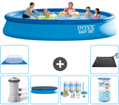 Paquete de piscina - intex - alrededor - 457x457x84 cm + accesorios a1206