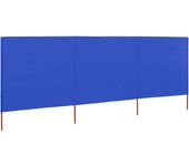 Paravientos de playa de 3 paneles tela azul celeste 400x160 cm