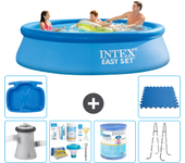 Paquete de piscina - intex - alrededor - 305x305x76 cm + accesorios a939