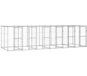 Caseta exterior de acero galvanizado con techo 14,52 m2