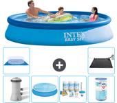 Paquete de piscina - intex - alrededor - 366x366x76 cm + accesorios a1058