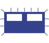 Maison exclusive - pared lateral de cenador con ventanas azul 4x2 m