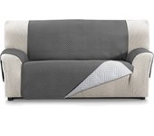 Funda cubre sofá reversible 3 plazas mont antracita-gris s&t sofa covers