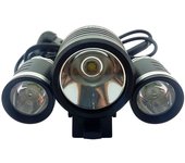 Linterna recargable de cabeza y bicicleta 10w+2 de 3w
