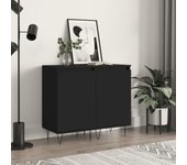 Aparador 2 piezas | aparador de comedor | armario de cocina madera de ingeniería negro 40x35x70 cm cfw93031