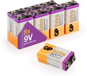 Pilas 9v - 6lr61 - paquete de 4 unidades gp extra pilas 6lr61 duración larga, tecnología anti-fugas, rendimiento elevado