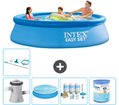 Paquete de piscina - intex - alrededor - 305x305x76 cm + accesorios a906