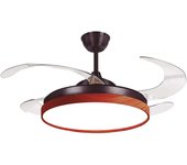 Ventilador de techo interlusa cosmos marrón/cerezo 4 aspas ø108cm