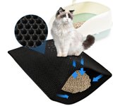 Tapete de arena para gatos con capa inferior impermeable para evitar fugas de orina de gato 78×60cm