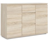 Aparador antoinette, bufé de salón, aparador de salón, despensa de cocina, 119x40 h84 cm, roble