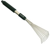 Rastrillo escoba 9 dientes con mango de aluminio 50 cm brixo