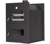 Horno de leña insertable modelo e 13.9 kw para interior y exterior | horno pizza leña prefabricado