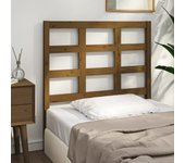 Cabecero marrón miel 95,5x4x100 cm madera maciza de pino