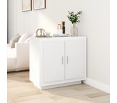 Aparador | aparador de comedor | armario de cocina de madera contrachapada blanco 80x40x75 cm cfw23104