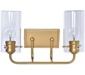 Lámpara de pared dkd home decor cristal dorado metal 220 v 50 w (41 x 17 x 24 cm)
