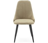 Pack de 4 sillas para cocina o comedor izan tapizado textil verde, 91cm(alto) 50cm(ancho)