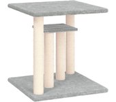 Maison exclusive - postes rascadores para gatos con plataformas gris claro 50 cm