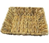 Bandeja cuadrada de jacinto de agua - ideal para decoración del hogar