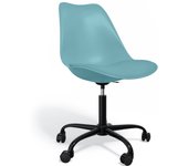 Silla de oficina tulip giratoria con ruedas - estructura negra