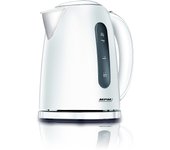 Hervidor agua eléctrico, 1,7l, sin bpa, resistencia oculta, inalámbrico, apagado automático, mpm, blanco, 2200, mcz-85