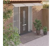 Maison exclusive - marquesina de puerta policarbonato gris 300x75 cm