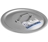 Pentole agnelli alluminio coperchio rotondo pesante con ponticello, argento, 24 cm
