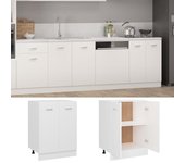 Armario inferior de cocina madera de ingeniería 60x46x81,5 cm