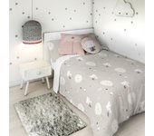 Funda nórdica globos y gatos 100% algodón cama 105