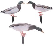 Estacas de jardín de animales multiusos de doble cara innovadoras estatuas decorativas de jardín impermeables para decoración de césped y jar