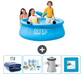 Paquete de piscina - intex - alrededor - 183x183x51 cm + accesorios cb2