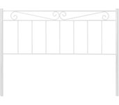 Cabecero de forja mod.58 | camas de matrimonio y juvenil | fabricado en españa | color blanco | cama de 135 cm.
