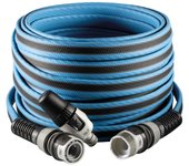 Fitt force 5/8 35 m, manguera de agua de jardín, compacta, ligera y resistente, para uso intensivo con lanza, blu