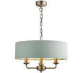 Lámpara de techo sorrento bronce azul verdoso x3