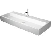 Lavabo para muebles duravit vero air 120x47cm, sin rebosadero, con banco con agujero para grifo, 1 agujero para grifo, 23501200411, color: blanco