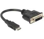 Adaptador mini hdmi a dvi-i dual link / negro - 0,20 metros