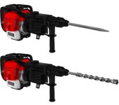Martillo perforador inalámbrico motor gasolina 32.6cc 2 tiempos 0.9kw 7500 rpm herramienta eléctrica cincelado