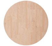 Superficie de mesa redonda madera de roble sin tratar ?40x4 cm